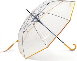 Rain Automatic Rain Umbrella with Walking Stick Orange Rain Automatic Rain Umbrella with Walking Stick Orange