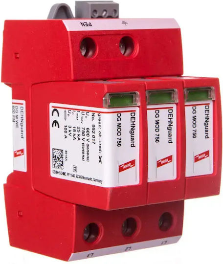 Bake Stop C Тип 2 3п 15ка 3кв Варистор Номинално Напрежение Umov = 750v Ac It 500 Dehnguard M We 600 Fm 95