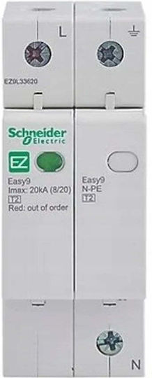 Schneider Electric Мълниезащитен Панел Тип T2 Максимален Разряден Ток 20kA