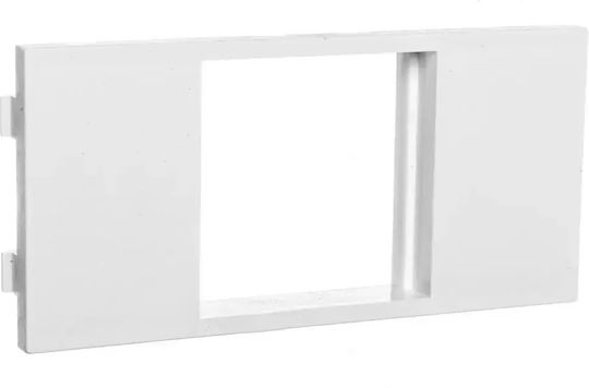 Kontakt-Simon Wechselrahmen für Schalter 1 Position Vertikal Platzierung in Weiß Farbe S74/9