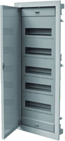 PAWBOL Walled Electrical Fuse Box 5 Rows 12 Elements P878xH368xW93mm