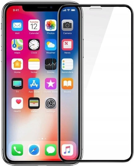 Fixed 3d Пълно Покритие Закалено Стъкло Apple iPhone X Xs 11 Pro Черен