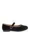 Kids Pumps & Ballerinas with Hoop & Loop Closure Fabric Black