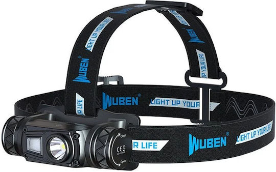 Wuben Rechargeable LED Head Flashlight IP68 with Maximum Brightness 1200lm