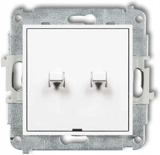 Karlik Recessed Wall Switch Two-Way Without Frame