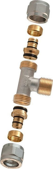 TDM brass Тръбни Съединителни Таф Месингов 20mm