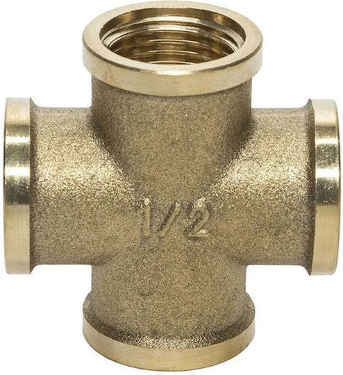 Tdm Brass Σταυρωτό Ταφ 1/2 V V V V