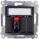 Kontakt-Simon Priză Speaker Gri Culoare Full Face DGL31.01/48