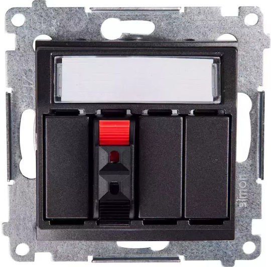 Kontakt-Simon Priză Speaker Gri Culoare Full Face DGL31.01/48