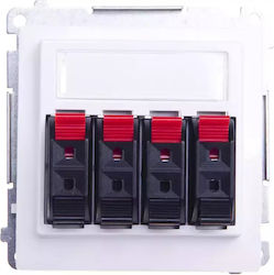 Kontakt-Simon Priză Speaker Albă Culoare Full Face WMUG-04000x-1011