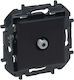 Legrand TV-Antennensteckdose und Satellitensteckdose in Schwarz Farbe 863575B