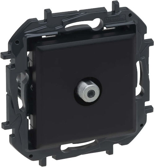 Legrand TV-Antennensteckdose und Satellitensteckdose in Schwarz Farbe 863575B
