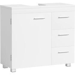 Songmics Bathroom Cabinet 70x30x64cm White BBK504W01V2