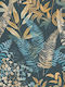 Vinyl Tapete Blau 1000x52cm Waschbar