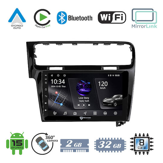 VenCore Auto-Audiosysteme Für Volkswagen Golf 2013-2018 Bluetooth USB WiFi GPS Apple-Carplay Android-Auto Mit 10" Touchscreen