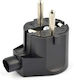 Duwi Schuko Stecker Ecke Schwarz