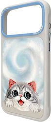 Nimmy Case Big Eyed Lying Silver Shaded Cat Com...