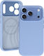 Liavec Silk Shield Husă Metal Frame Cameră Iphone 18 Pro Max/17 Pro Max Albastru Deschis