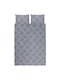 Domoletti Cotton Satin Duvet Cover Set 160x200cm Single With Pillowcase Sateen