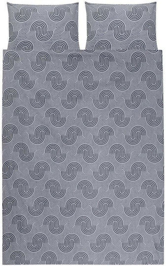 Domoletti Cotton Satin Duvet Cover Set 160x200cm Single With Pillowcase Sateen