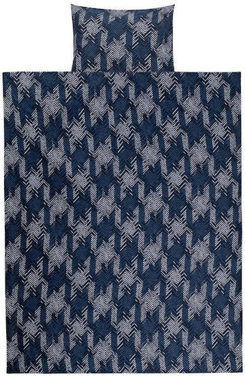 Domoletti Set Bettbezüge 140x200cm Einzel mit Kissenbezug Satin