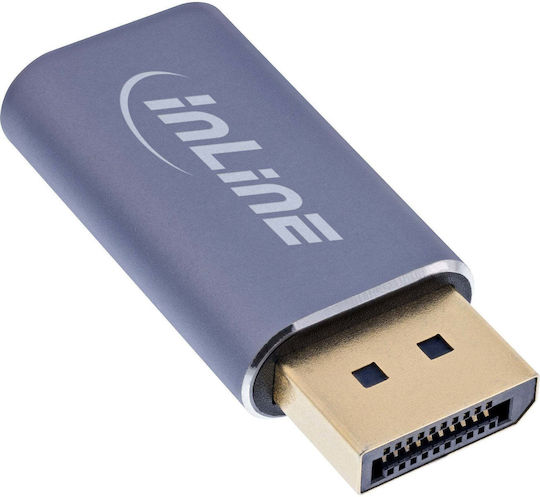 InLine Convertor USB DisplayPort / USB-C / Thunderbolt masculin la DisplayPort / USB-C / Thunderbolt feminin