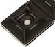 Ergom Ergom Kunststoff Kabelbinder 12,5mm x 12,5mm in Schwarz Farbe 100 Stück