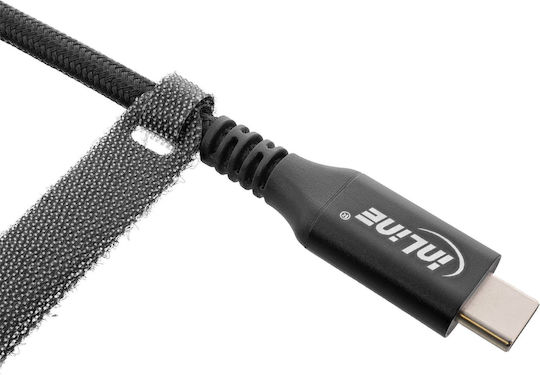 InLine Велкро Кабели 150mmx12mm в Черен Цвят 10бр
