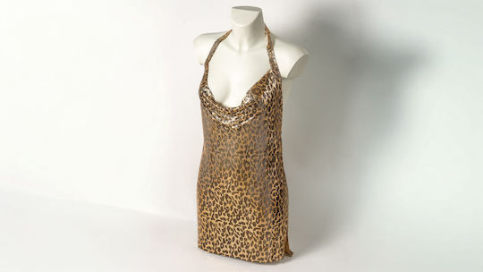 Ophelia's Dream Lingerie Gold Leopard Dress 101352gld