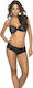 Mapalé Spitzen-Set Top-Höschen Mal207schwarz