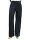 Women's Linen Striped Pin Stripe Navy