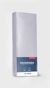 Detexpol Bettlaken King Size mit Gummibettlaken 180x200cm Hellgrau