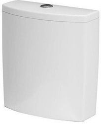 Cersanit Wandmontierte Kunststoff-Toilettenspülung Rechteckig Niedriger Druck Weiß