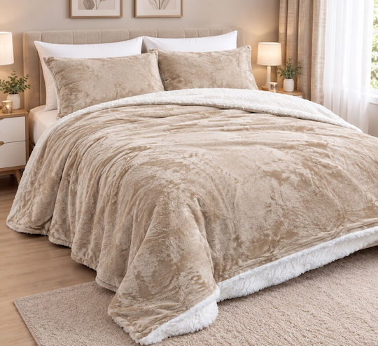 Luxury Υπέρδιπλη 220x240εκ. Καφέ