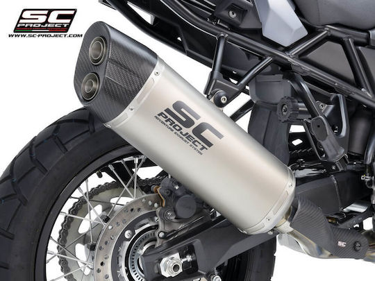 SC Project Adventure Auspuff-Endrohr Suzuki V-Strom 800/de Titan-Carbon