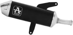 Arrow Auspuff Aluminium Dunkel Urban Schwarzer Stahl Endkappe Yamaha Xmax 300 25-26