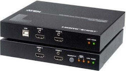 Aten Dual KVM & Data Switch with USB / HDMI / HDBaseT