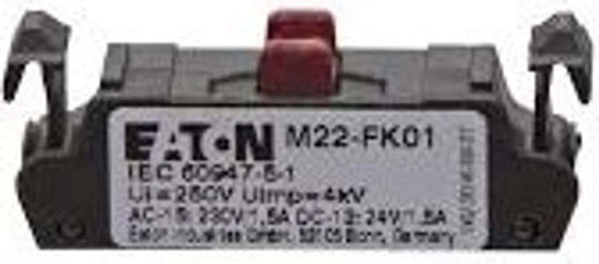 Eaton Elektrische Schalttafel-Zubehör Tastaturen Epitēdē Boēthētikē Epaφē 1r Metōpikē Topothēsh M22-fk01 180791