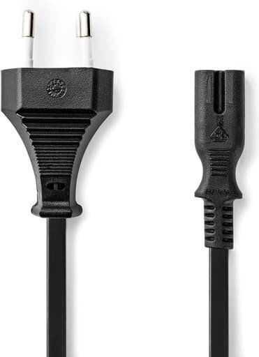Zamel Zamel Netzkabel in Schwarze Farbe 2m