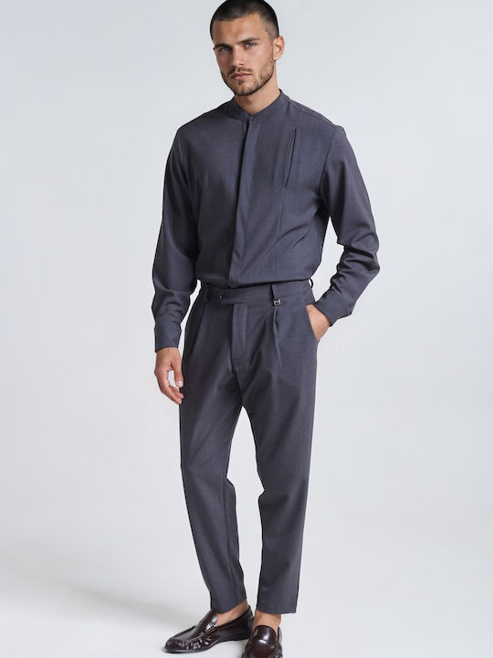 Men's Trousers Set Slim Fit Grey