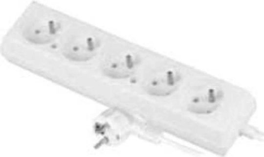 Plastrol Power Strip 5 Sockets with Cable 5m