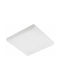 Gtv Spot Pătrat De Tavan Cu LED Încorporat Și Lumină Alb Natural Alb 17x17cm