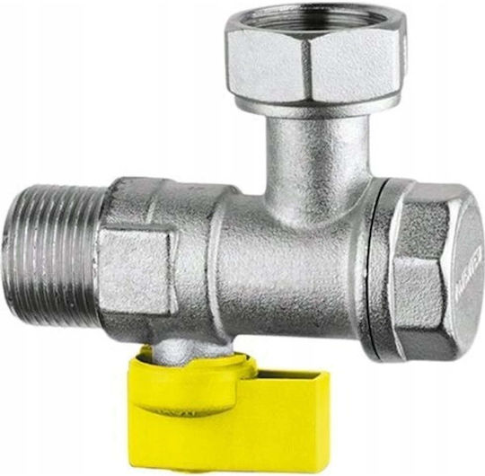 Samee Ecke Wasserhahn mit Verbinder Gasabsperrventil Integrierter Filter Dn 15 S