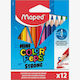 Maped Σετ Κηρομπογιές με 12 Χρώματα