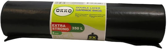 Okko Müllsäcke mit einer Kapazität von 350 lt 5 Stück Schwarz