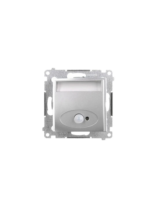 Kontakt-Simon Wall Lamp with Integrated LED Silver 7.5x7.5cm