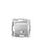 Kontakt-Simon Wall Lamp with Integrated LED Silver 7.5x7.5cm