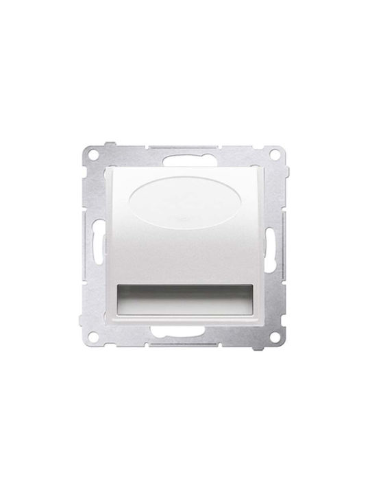 Kontakt-Simon Φωτιστικό Τοίχου LED Λευκό 7.5x7.5εκ.