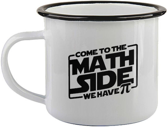 Koupakoupa Come To The Math Side Чаша Емайл Черна 360ml