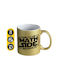 Koupakoupa Come To The Math Side Чаша Керамична Златиста 330ml